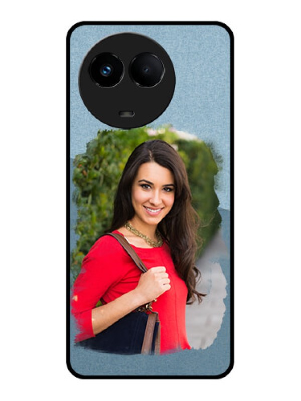 Custom Realme 11 5G Custom Glass Mobile Case - Grunge Line Art Design