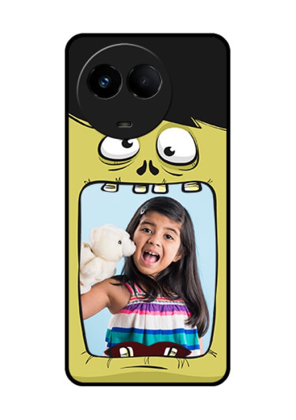 Realme 11 5G Personalized Glass Phone Case - Cartoon monster back case Design