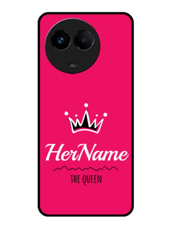 Custom Realme 11 5G Glass Phone Case Queen with Name