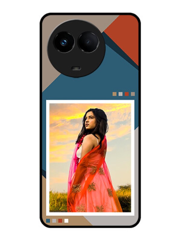 Custom Realme 11 5G Personalized Glass Phone Case - Retro color pallet Design