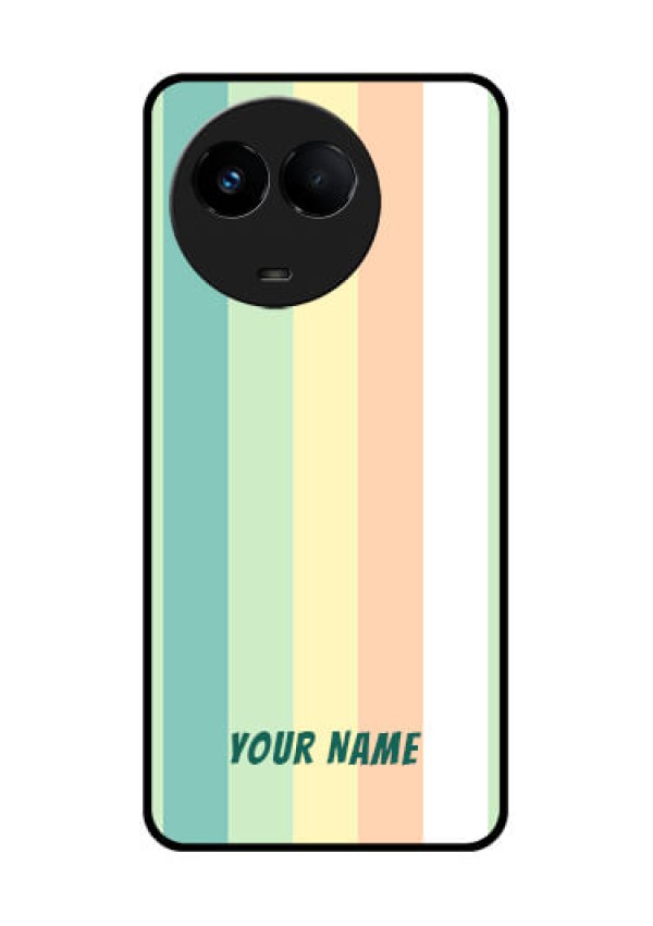 Realme 11 5G Photo Printing on Glass Case - Multi-colour Stripes Design