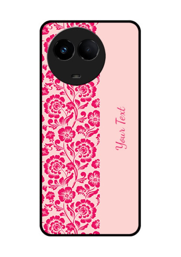 Realme 11 5G Custom Glass Phone Case - Attractive Floral Pattern Design