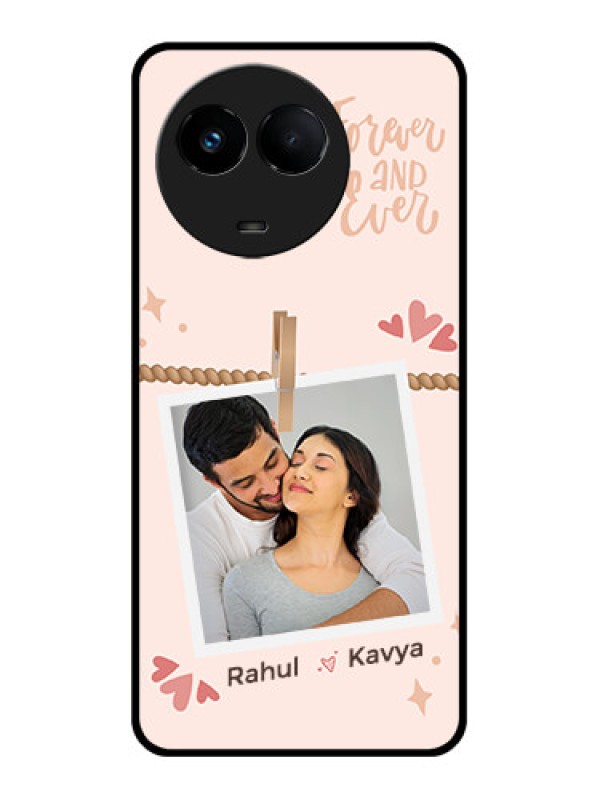 Custom Realme 11 5G Custom Glass Phone Case - Forever and ever love Design