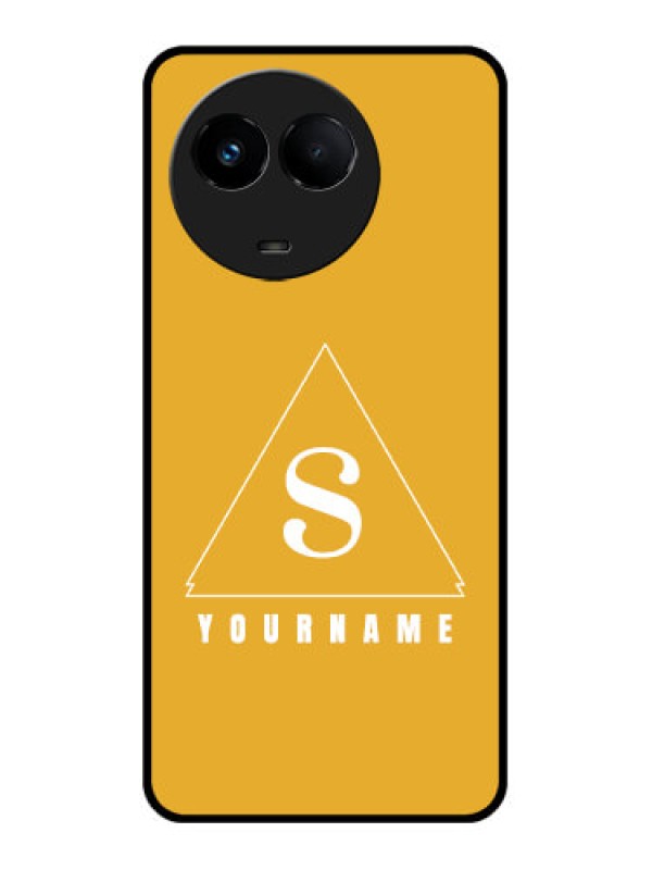 Custom Realme 11 5G Personalized Glass Phone Case - simple triangle Design