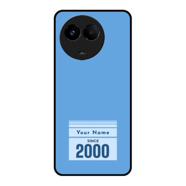 Realme 11 5G Custom Glass Mobile Case - Custom Year of birth Design Realme 11 5G Custom Glass Mobile Case - Custom Year of birth Design