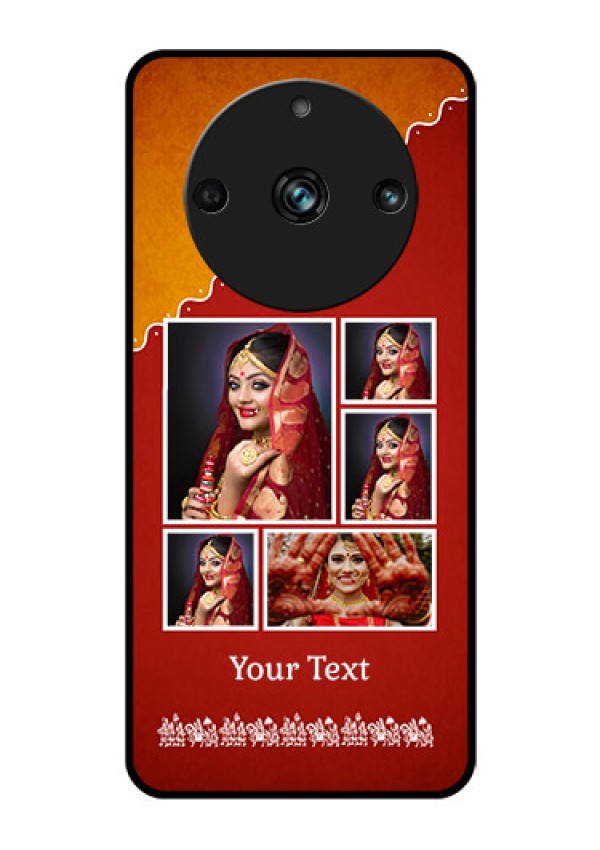 Realme 11 Pro 5G Personalized Glass Phone Case - Wedding Pic Upload Design