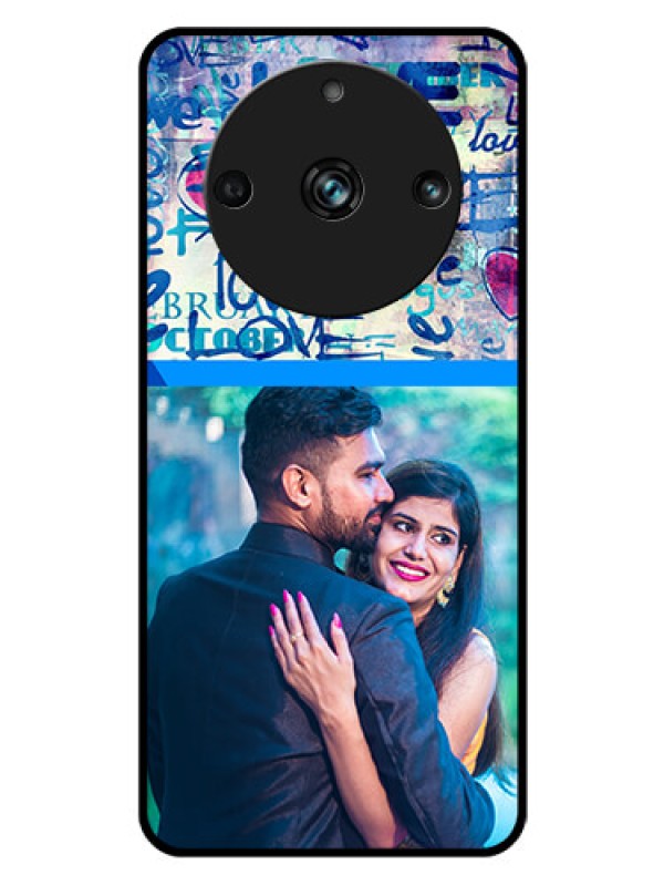 Custom Realme 11 Pro 5G Custom Glass Mobile Case - Colorful Love Design