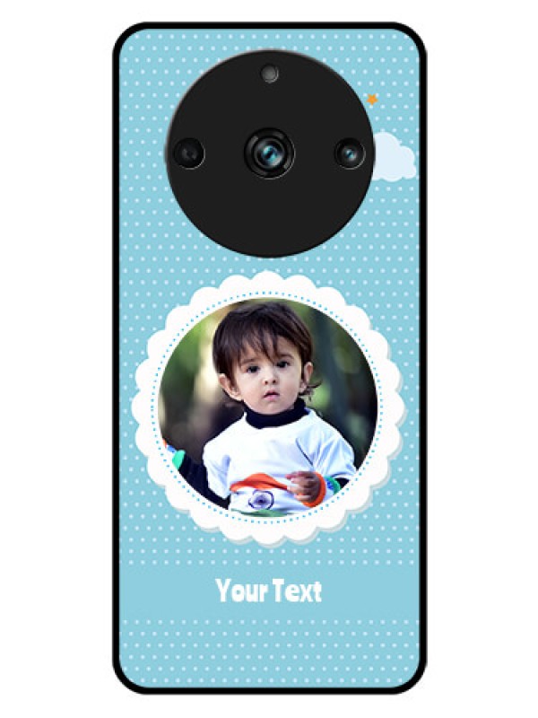 Custom Realme 11 Pro 5G Personalised Glass Phone Case - Violet Pattern Design