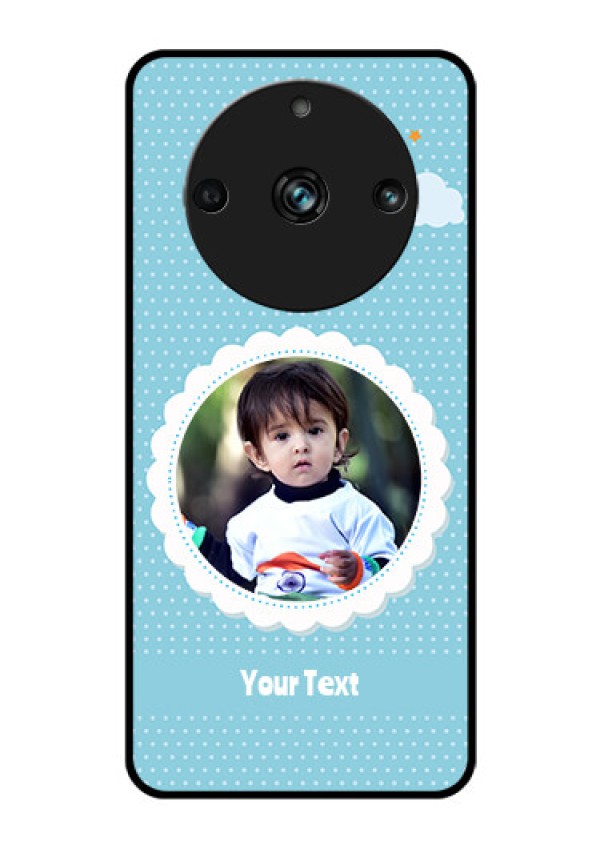 Realme 11 Pro 5G Personalised Glass Phone Case - Violet Pattern Design