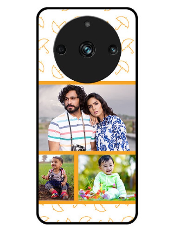 Custom Realme 11 Pro 5G Custom Glass Mobile Case - Yellow Pattern Design