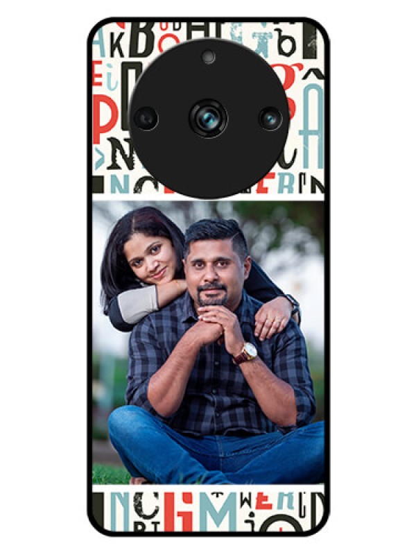 Custom Realme 11 Pro 5G Personalized Glass Phone Case - Alphabet Design