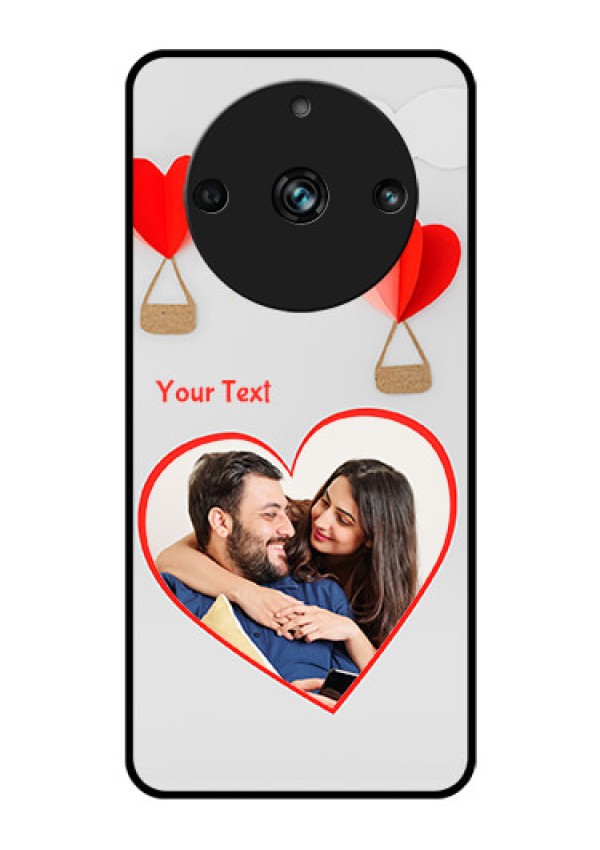 Realme 11 Pro 5G Custom Glass Mobile Case - Parachute Love Design