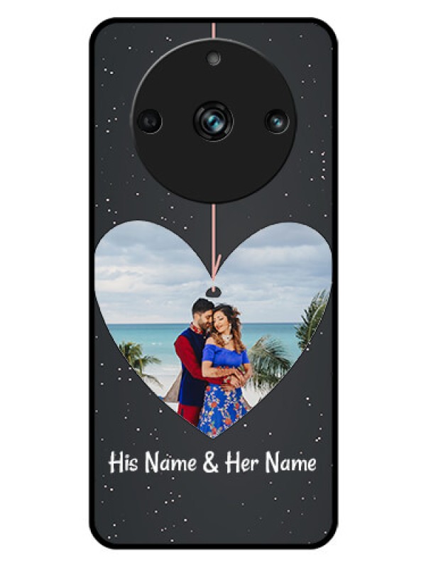 Custom Realme 11 Pro 5G Custom Glass Phone Case - Hanging Heart Design