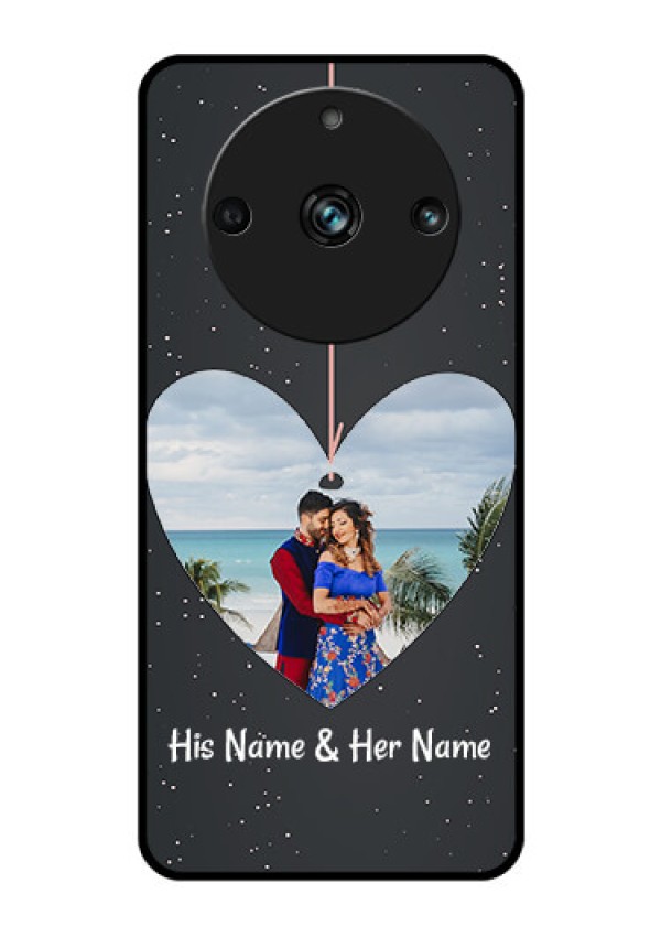 Realme 11 Pro 5G Custom Glass Phone Case - Hanging Heart Design