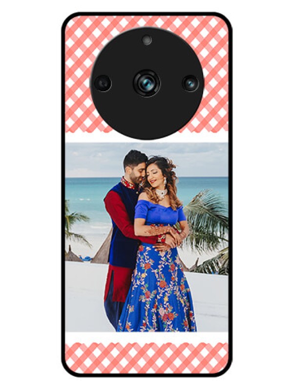 Custom Realme 11 Pro 5G Personalized Glass Phone Case - Pink Pattern Design