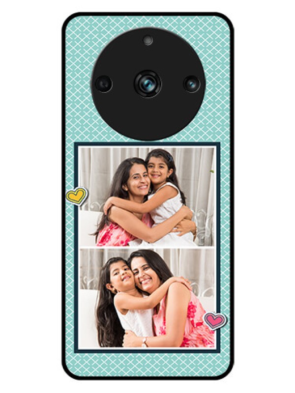 Custom Realme 11 Pro 5G Custom Glass Phone Case - 2 Image Holder with Pattern Design