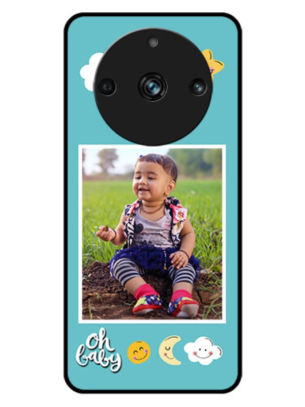 Custom Realme 11 Pro 5G Personalized Glass Phone Case - Smiley Kids Stars Design