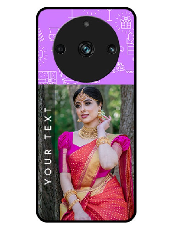 Custom Realme 11 Pro 5G Custom Glass Mobile Case - Birthday Icons Design