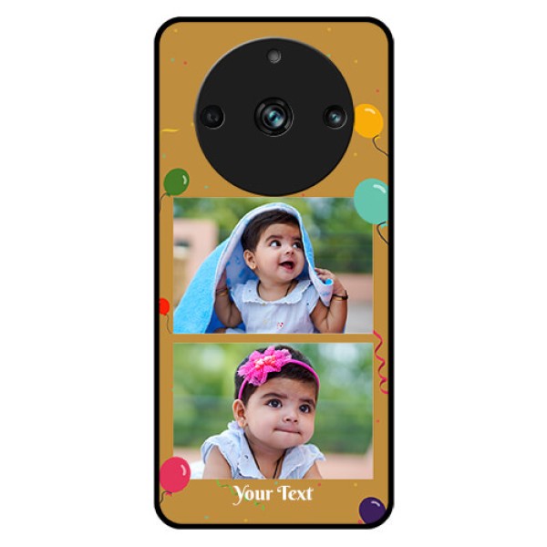 Realme 11 Pro 5G Personalized Glass Phone Case - Image Holder with Birthday Celebrations Design