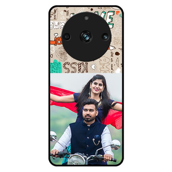 Realme 11 Pro 5G Custom Glass Phone Case - Love Doodle Pattern