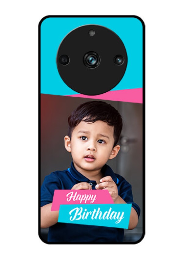 Realme 11 Pro 5G Personalized Glass Phone Case - Image Holder with 2 Color Design