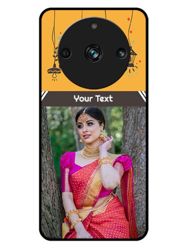 Custom Realme 11 Pro 5G Custom Glass Mobile Case - with Family Picture and Icons