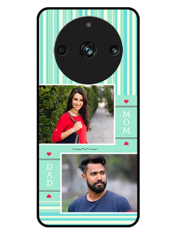 Custom Realme 11 Pro 5G Custom Glass Phone Case - Mom & Dad Pic Design