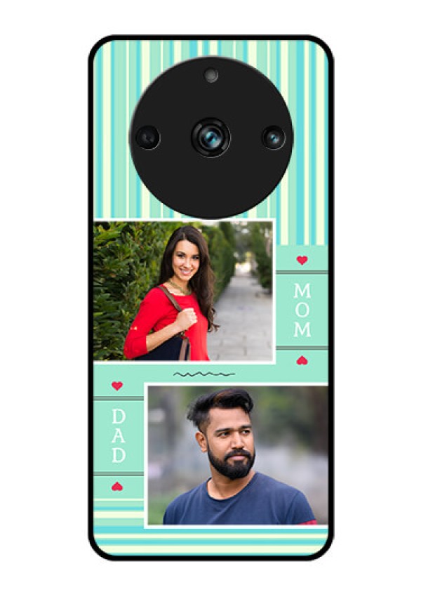 Realme 11 Pro 5G Custom Glass Phone Case - Mom & Dad Pic Design
