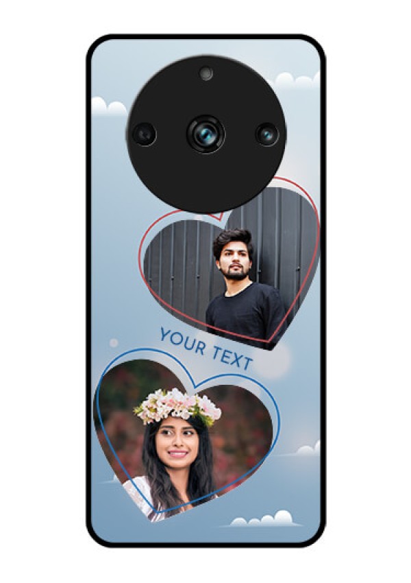 Realme 11 Pro 5G Custom Glass Mobile Case - Blue Color Couple Design