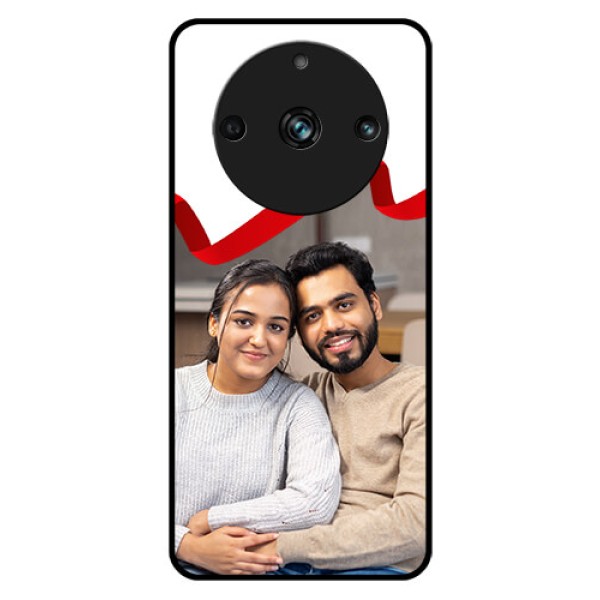 Realme 11 Pro 5G Photo Printing on Glass Case - Red Ribbon Frame Design