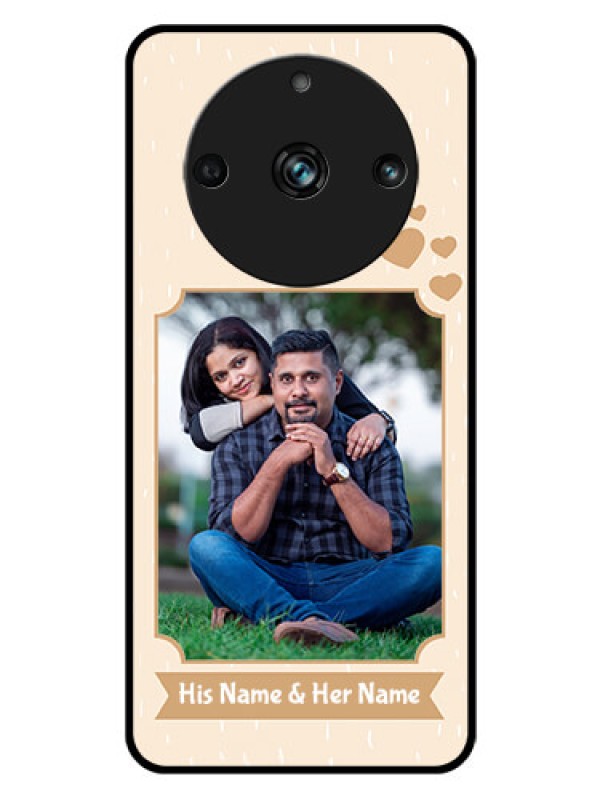 Custom Realme 11 Pro 5G Custom Glass Phone Case - with confetti love design