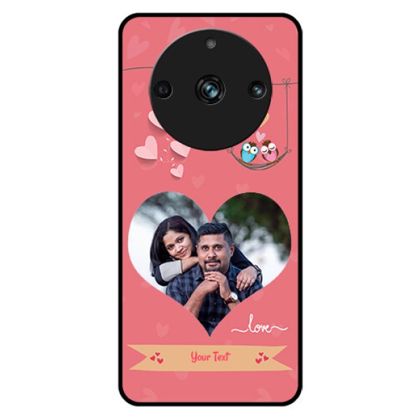 Realme 11 Pro 5G Personalized Glass Phone Case - Peach Color Love Design Realme 11 Pro 5G Personalized Glass Phone Case - Peach Color Love Design