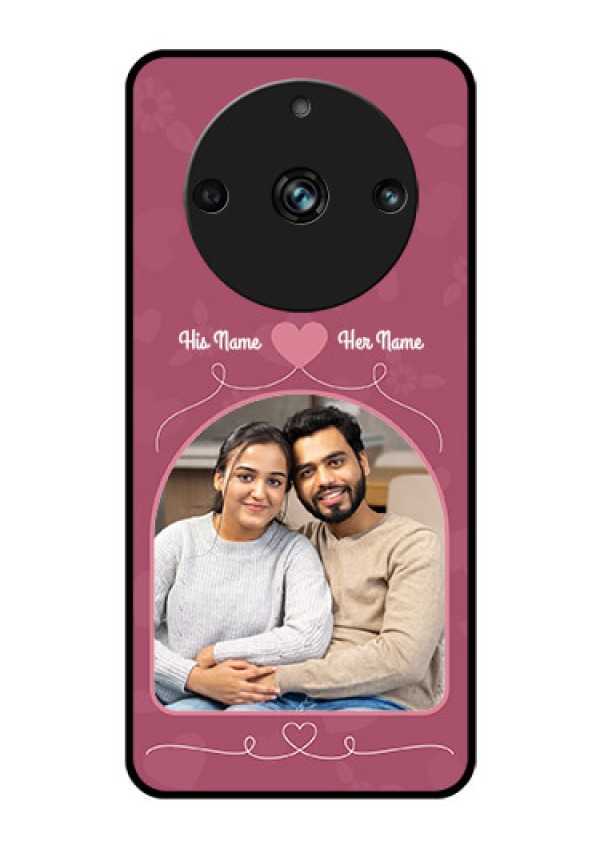 Realme 11 Pro 5G Photo Printing on Glass Case - Love Floral Design