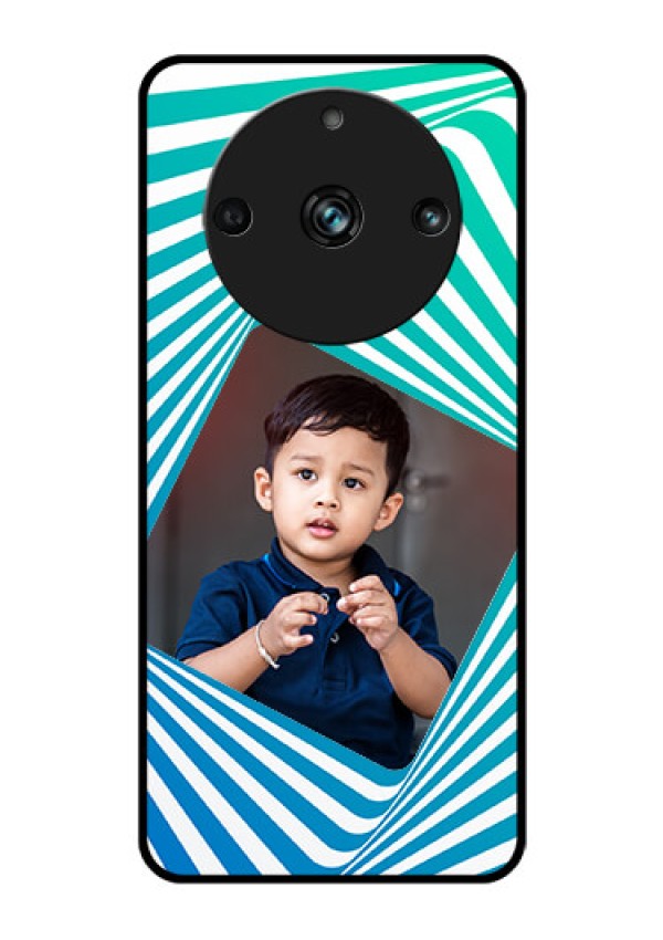 Realme 11 Pro 5G Personalized Glass Phone Case - Abstract Spiral Design