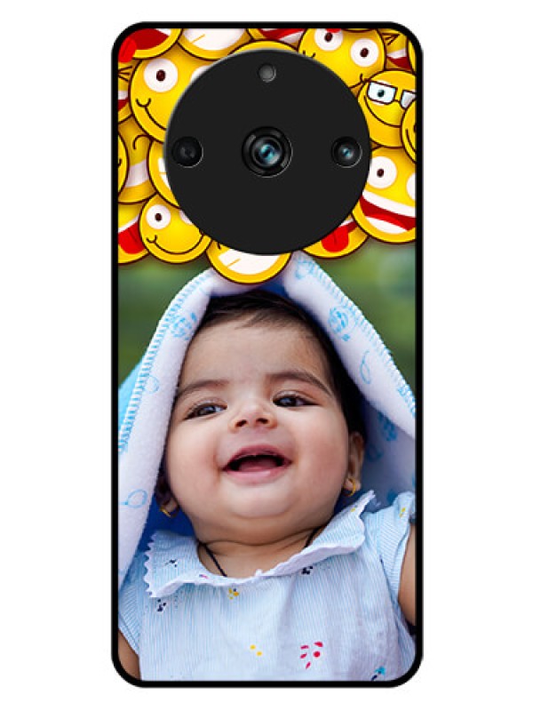 Custom Realme 11 Pro 5G Custom Glass Mobile Case - with Smiley Emoji Design