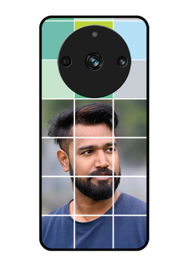 Realme 11 Pro 5G Photo Printing on Glass Case - with white box pattern