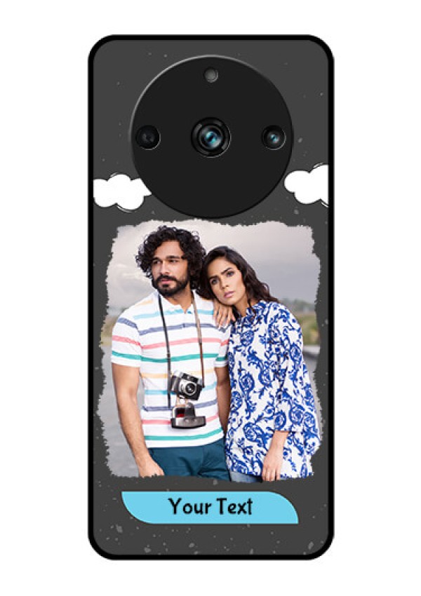 Realme 11 Pro 5G Custom Glass Phone Case - Splashes with love doodles Design