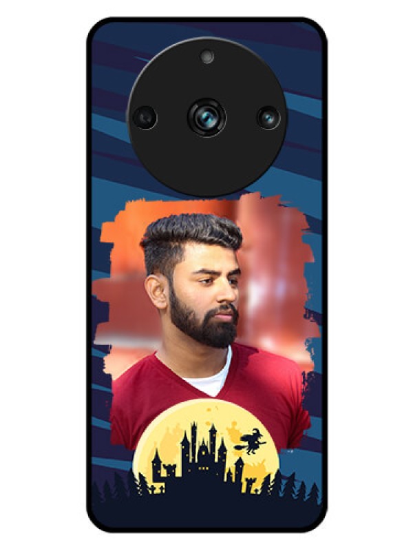 Custom Realme 11 Pro 5G Photo Printing on Glass Case - Halloween Witch Design