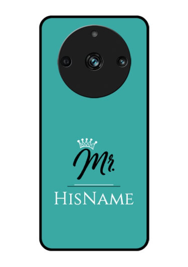 Realme 11 Pro 5G Custom Glass Phone Case Mr with Name