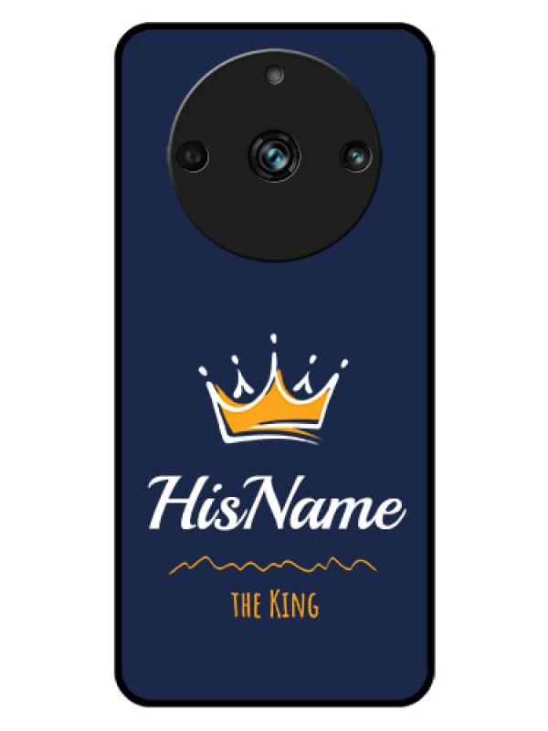Custom Realme 11 Pro 5G Glass Phone Case King with Name
