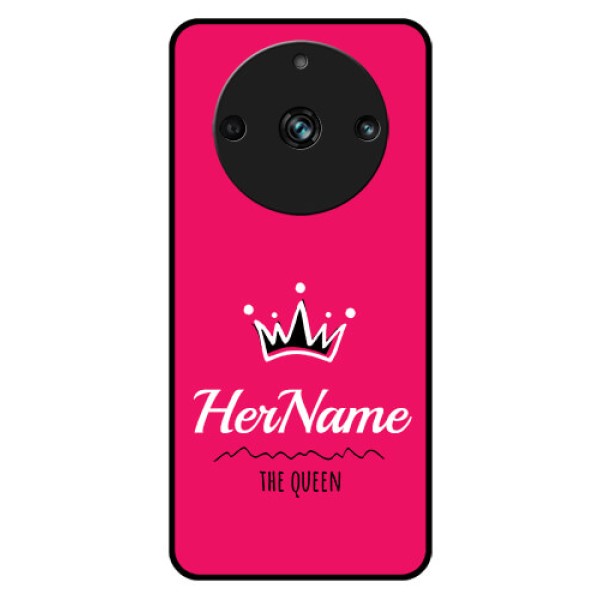 Realme 11 Pro 5G Glass Phone Case Queen with Name Realme 11 Pro 5G Glass Phone Case Queen with Name
