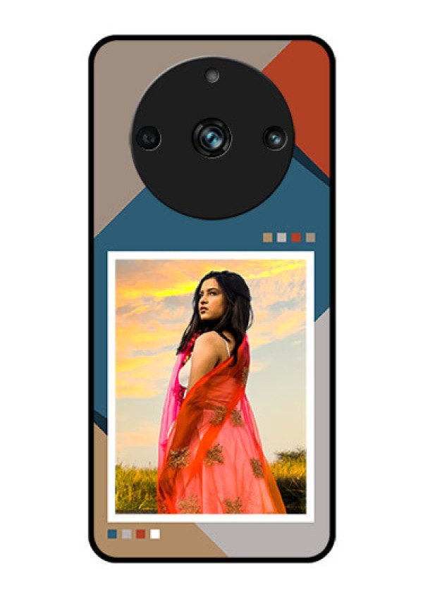 Realme 11 Pro 5G Personalized Glass Phone Case - Retro color pallet Design
