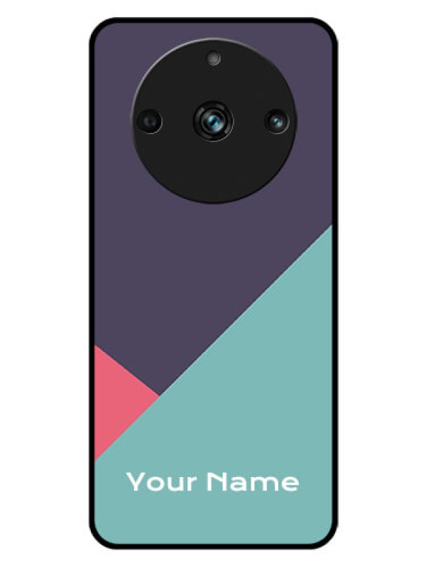 Custom Realme 11 Pro 5G Custom Glass Mobile Case - Tri Color abstract Design