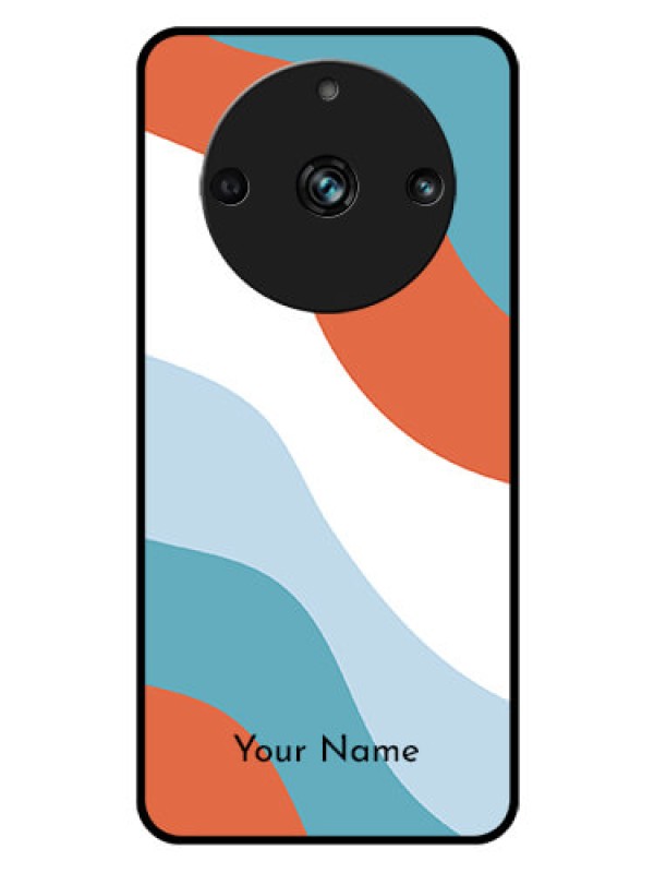 Custom Realme 11 Pro 5G Custom Glass Mobile Case - coloured Waves Design