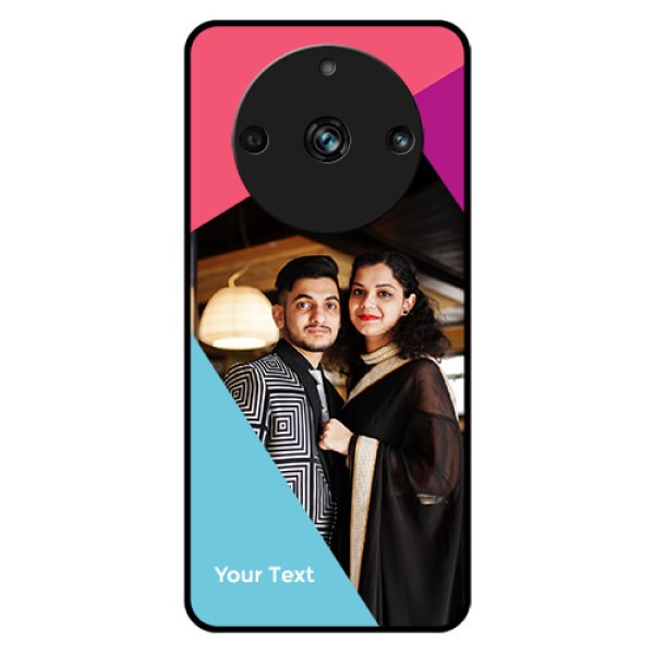 Realme 11 Pro 5G Custom Glass Mobile Case - Stacked Triple colour Design Realme 11 Pro 5G Custom Glass Mobile Case - Stacked Triple colour Design