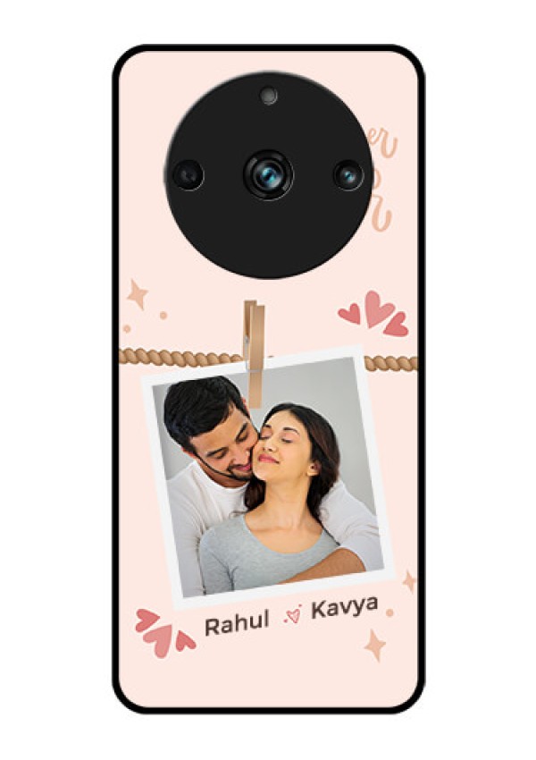 Realme 11 Pro 5G Custom Glass Phone Case - Forever and ever love Design
