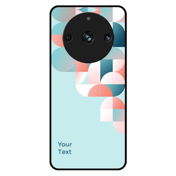 Realme 11 Pro 5G Custom Glass Phone Case - Stylish Semi-circle Pattern Design Realme 11 Pro 5G Custom Glass Phone Case - Stylish Semi-circle Pattern Design