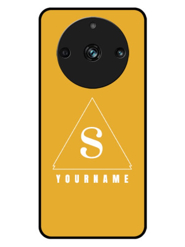 Custom Realme 11 Pro 5G Personalized Glass Phone Case - simple triangle Design
