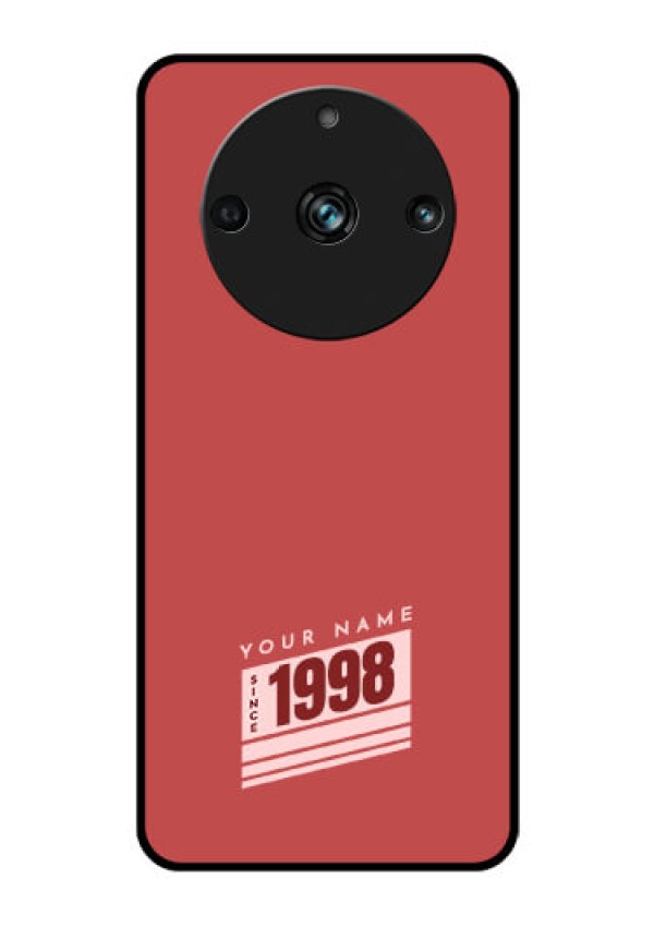 Realme 11 Pro 5G Custom Glass Phone Case - Red custom year of birth Design