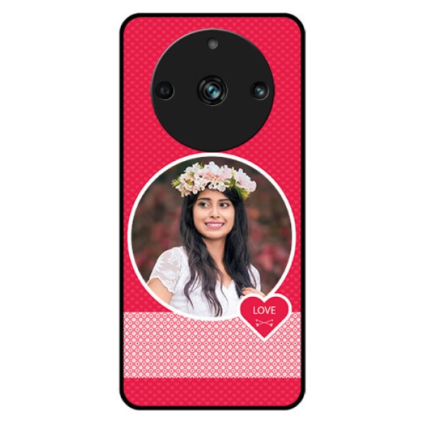 Realme 11 Pro Plus 5G Personalised Glass Phone Case - Pink Pattern Design